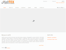 Tablet Screenshot of labtex.com.bd